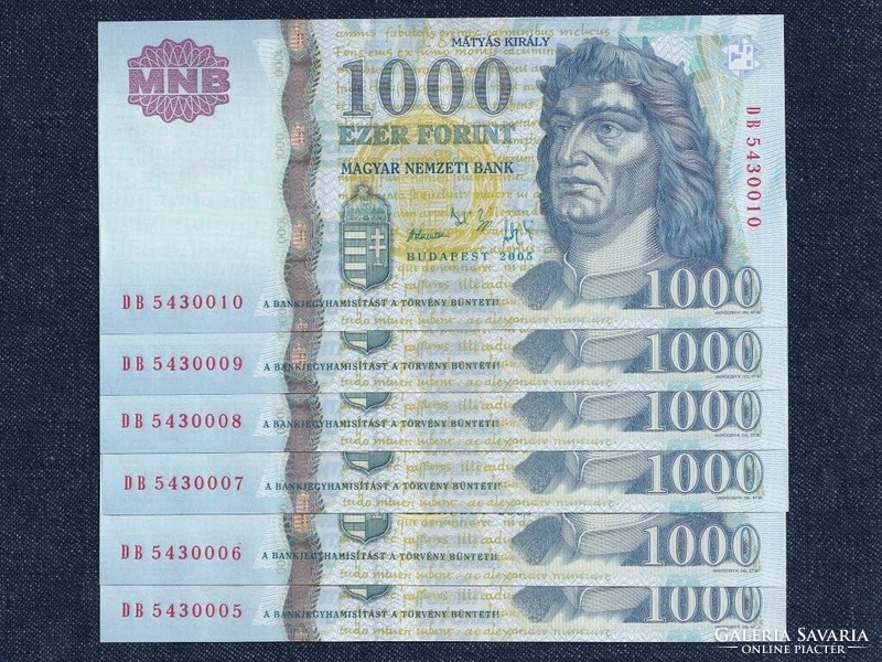 Third Hungarian Republic (1989-present) 1000 HUF banknote 2005 serial number tracking (id79235)
