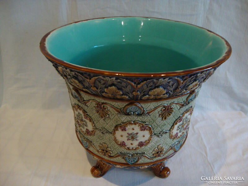 Wilhelm Schiller & Son Ws & s Antique Majolica Pot