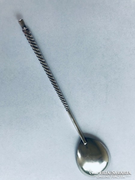 Russian silver caviar spoon..