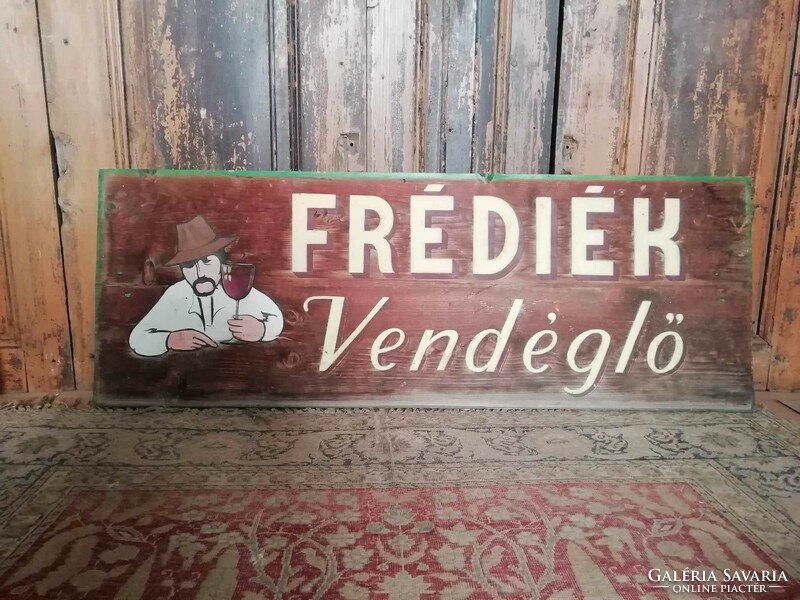 Restaurant sign, hand-painted company sign, 