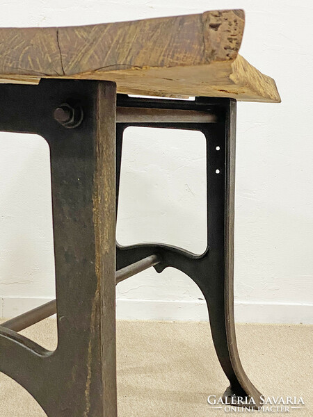 Art Nouveau iron frame vintage table