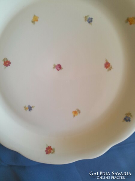 Zsolnay  pajzspecsetes szórt virágos tányér  28 cm