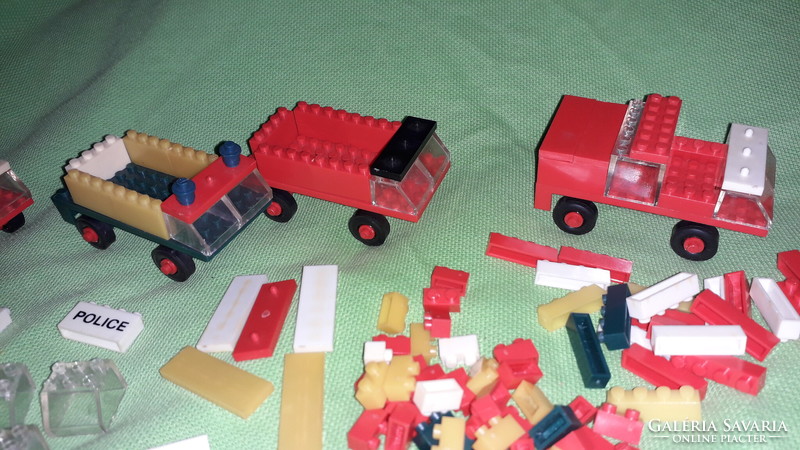 Retro trafikos LEGO bootleg kisalapú PÉBÉ építő HATALMAS ADAG jó állapotban egybe a képek szerint