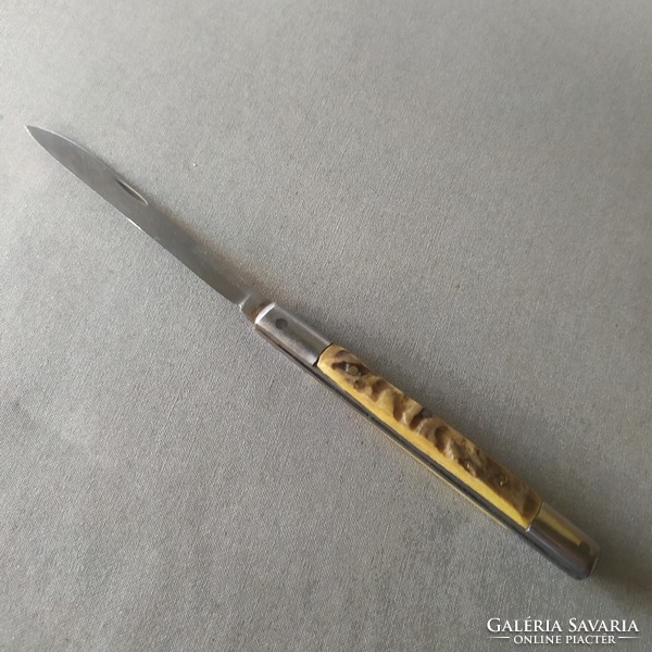 Old bacon butcher knife with horn handle for sale!