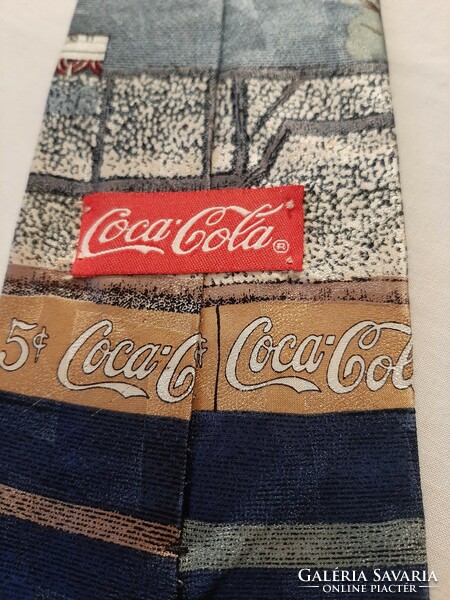 Baseball pattern Coca-Cola tie - 100% silk - usa - numbered: pn 74086 rarity! (W1)