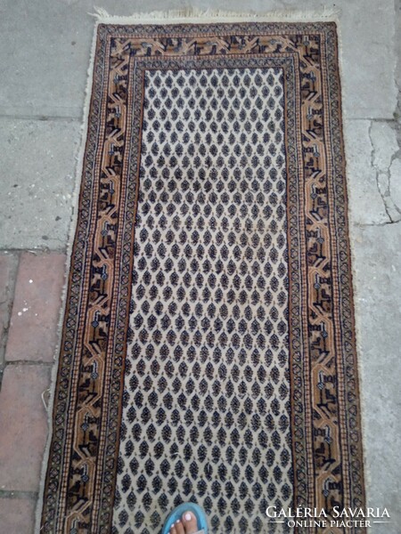 Indo  Min boteh mintás kèzicsomozású szőnyeg futó 164x64 cm Alkudható!