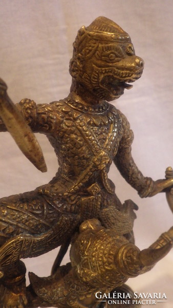 Kambodzsai régi réz szobor ritkaság 31,5 cm , 2 Kg
