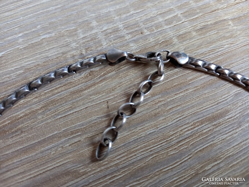 Silver necklace, necklace