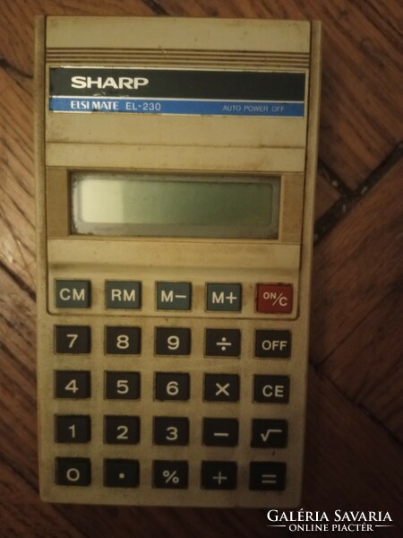 Működő Vintage Sharp Elsi mate EL-230 számológép