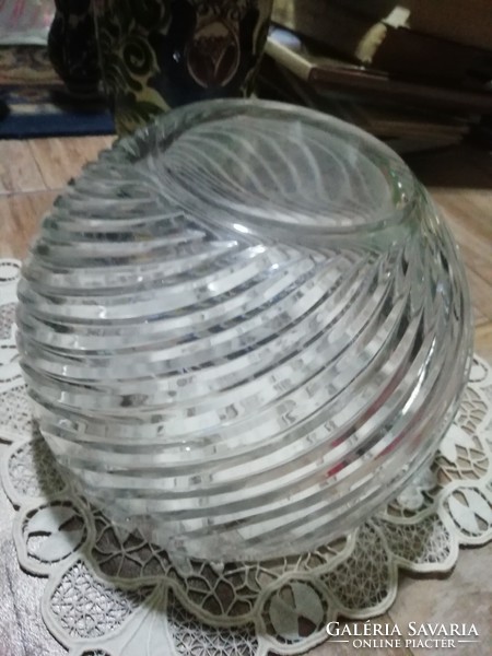 Art deco gömb váza hibátlan állapotban jó nehéz