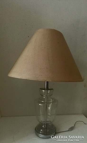 Zara  Home üveg  króm asztali lámpa design ALKUDHATÓ