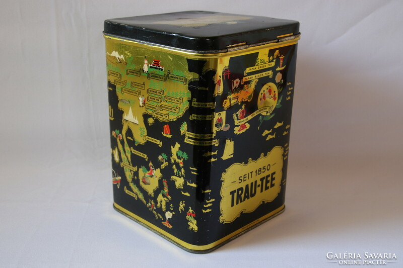 Trau tee old German tin box