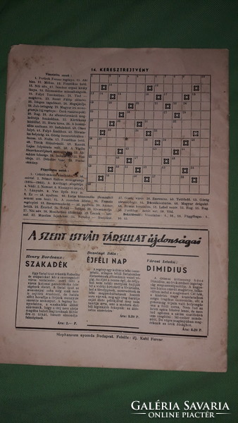 1940. March 31 - life - the weekly newspaper of the Szent István troupe newspaper in good condition according to the pictures