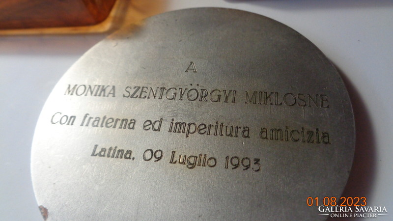 Olasz mezőgazdasági  elismerés  , magyar személynek, San Benedetto  1993