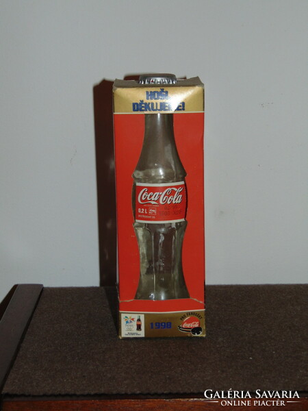 2 Dl. Coca-cola glass, decorative glass, commemorative glass, sports relic 1998