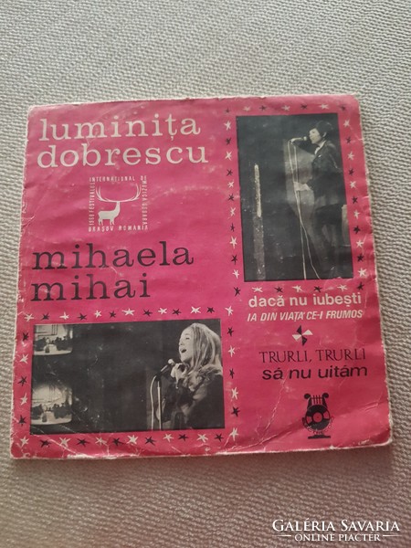 Luminita Dobrescu - Mihaela Mihai kis lemez, hanglemez bakelit Románia