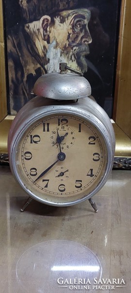 Antique German kienzle table alarm clock