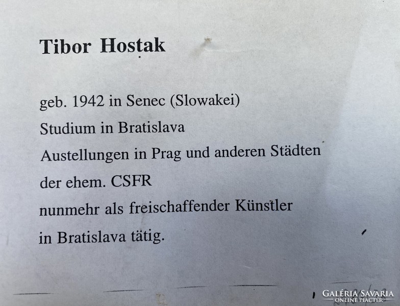 Tibor Hustak (szlovák): Tájkép - olaj
