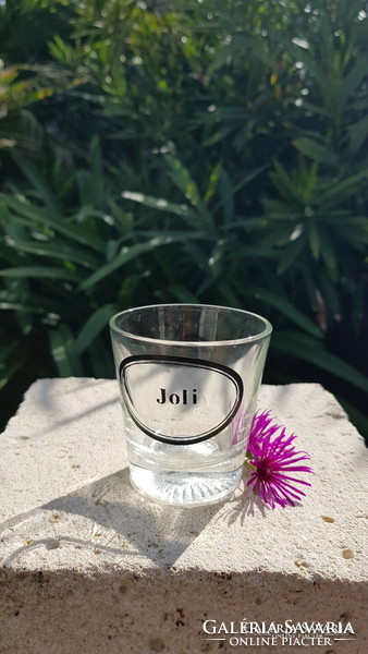Retro glass cup with a nice inscription