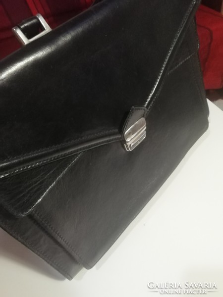 Italian leather men's laptop bag