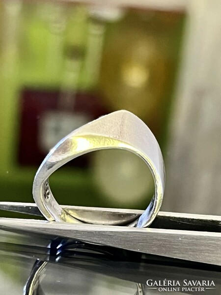 Art-deco style, solid silver ring