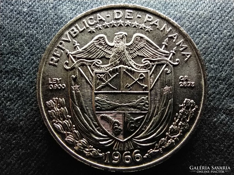 Republic of Panama (1903-) silver 1 balboa 1966 (id72902)