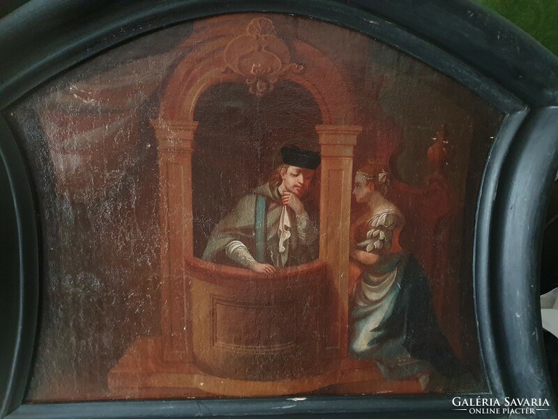 Barokk festmény  Vilma Amália királynéről