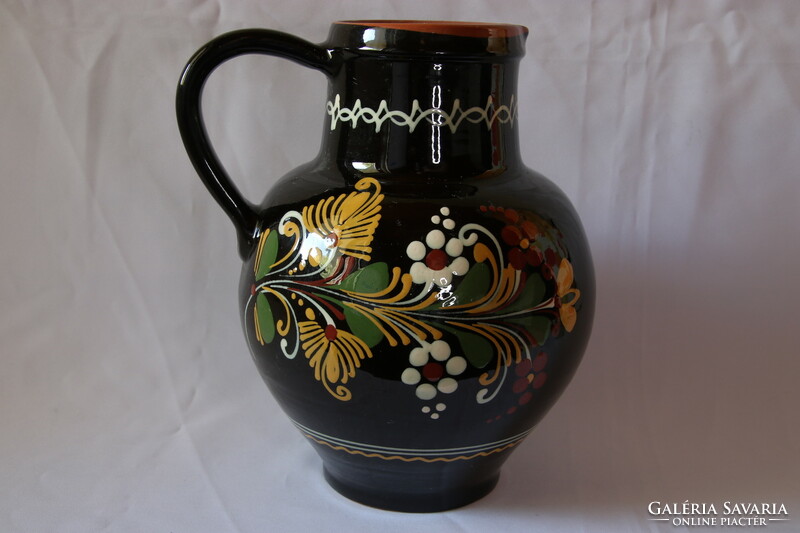 Large folk ceramic jug 25 cm
