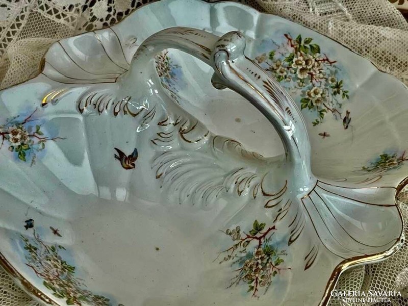 Antique divided serving bowl