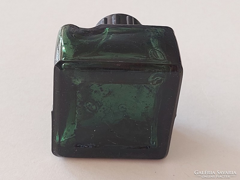Régi Müller tintásüveg zöld tintatartó palack
