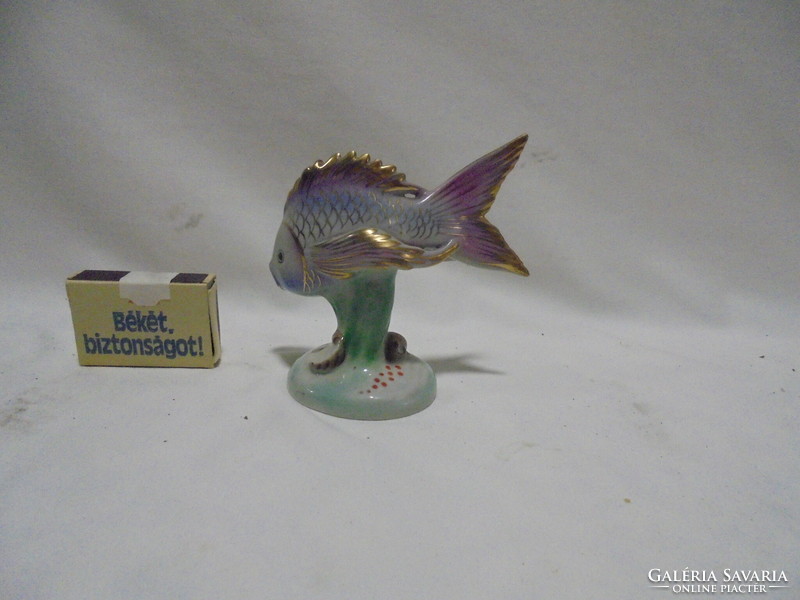 Old drasche quarries porcelain goldfish figurine, nipp