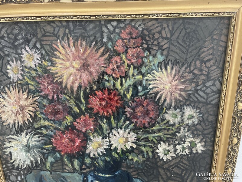 Lakatos Artúr csendélet virágcsendélet festmény olajkép