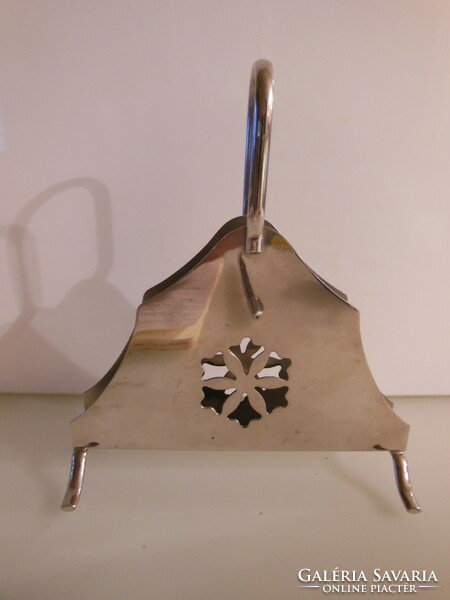 Napkin holder - steel - 17 x 15 x 6 cm - stainless steel - heavy - thick - German - perfect