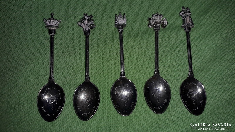 1981. Vi. Charles and diana's wedding silver plated spoon w.A.P.W in one according to the 5 flawless pictures