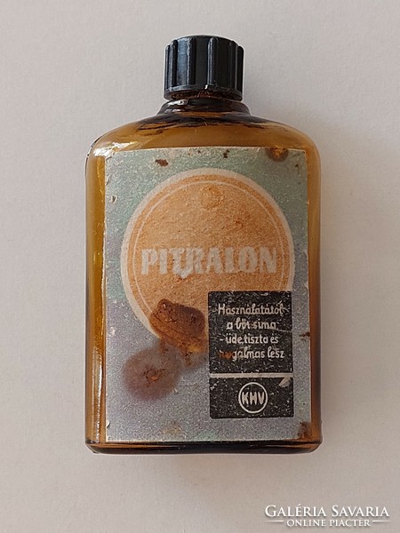 Régi PITRALON üveg 1968 címkés KHV palack piperekellék
