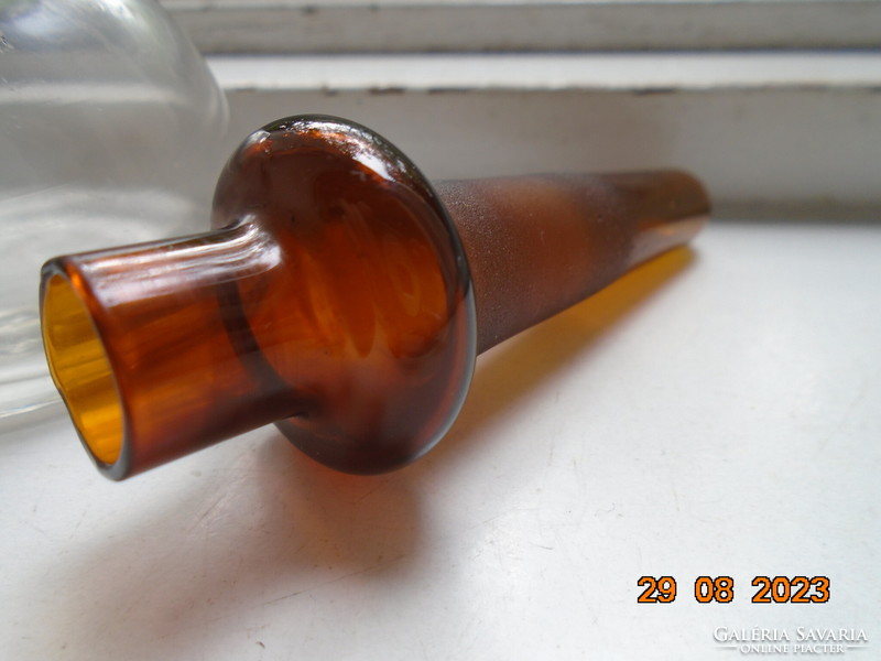 1876 REICHERT AUSTRIA  mikroszkóp preparátum fiola mintakanalas kupakkal üveg tartójával