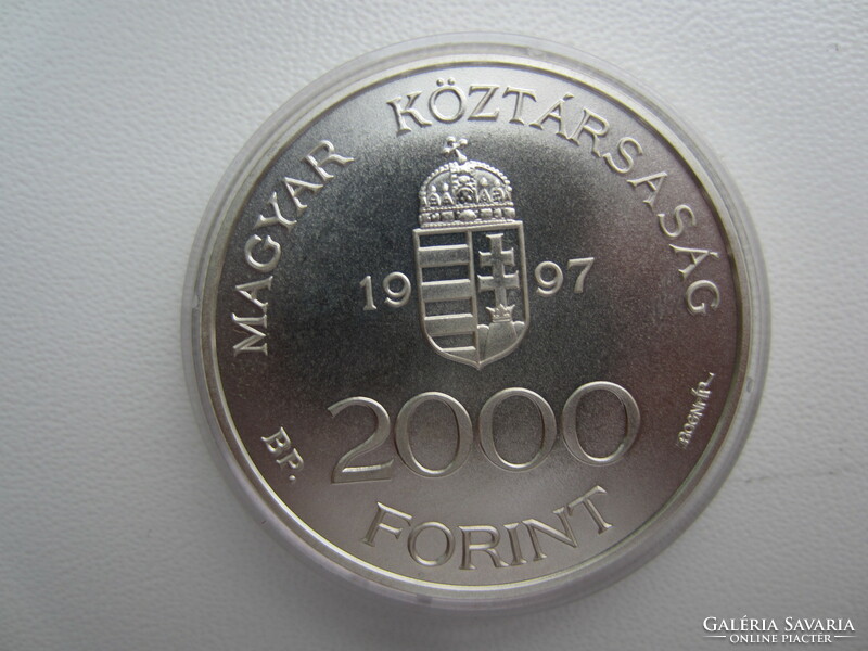 Integráció az Európai Unióba Budavári Palota ezüst 2000 Forint 1997 BU