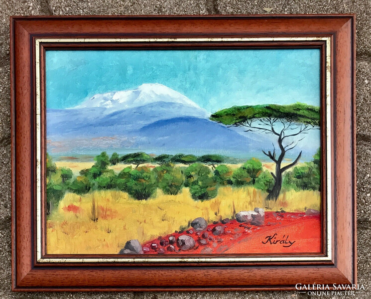 Kenya - olajfestmény (30 x 40 cm)