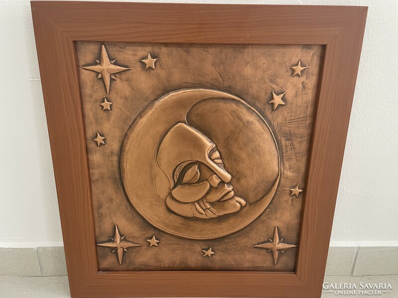 Dawn rudolf rudy 'night' copper bronze relief relief wall decoration wall picture