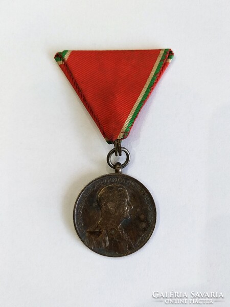 1939 Horthy Hungarian Valor Medal small silver award (23/k. 05.)