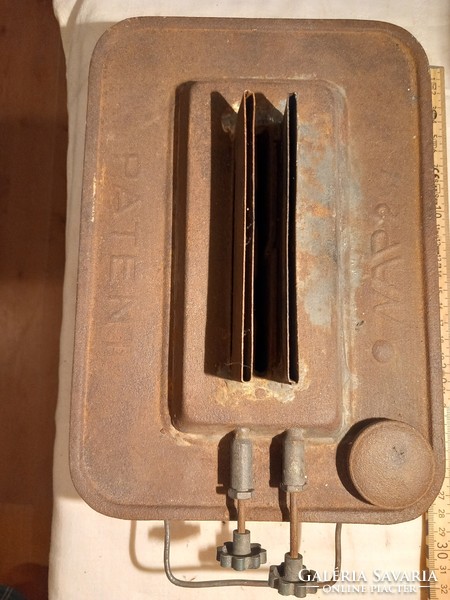 Old camp heater, patent day2