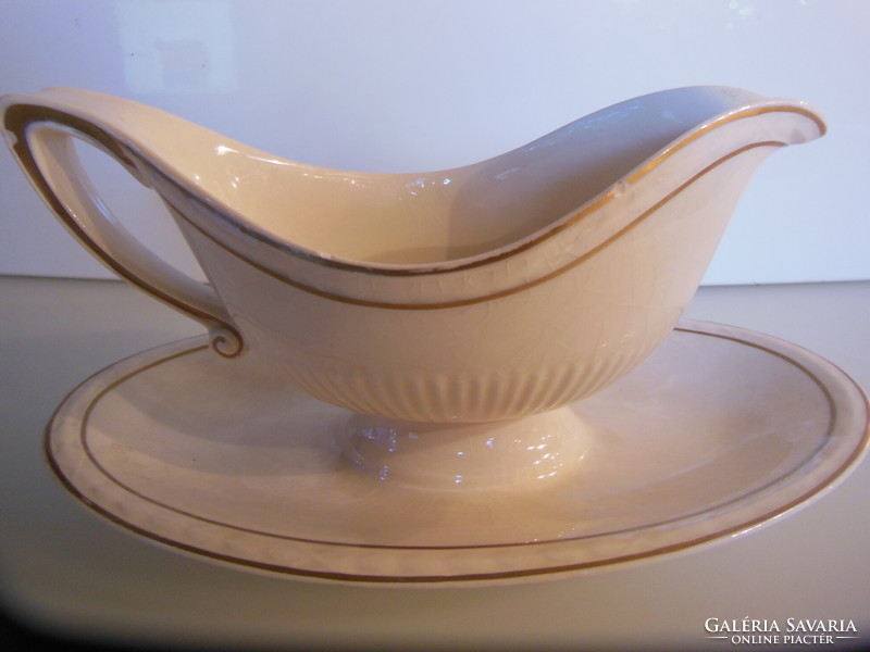 Sauce bowl - from 1883 - 25 cm! - Petrus regout & c. Maastricht - 25 x 15 x 12 cm