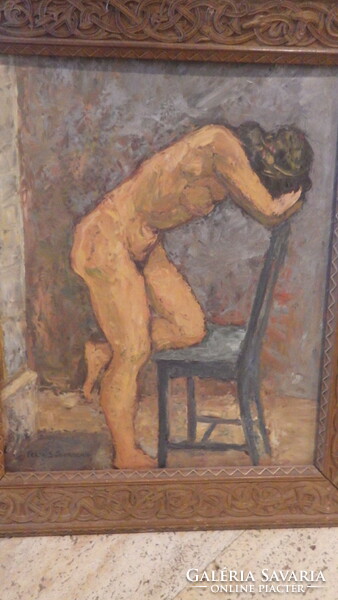 Female nude painting by Felix Söderberg