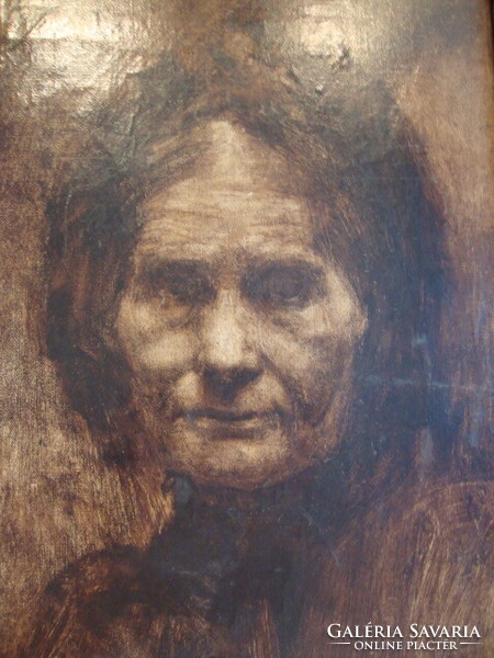 Turkish (j?) Female portrait old painting