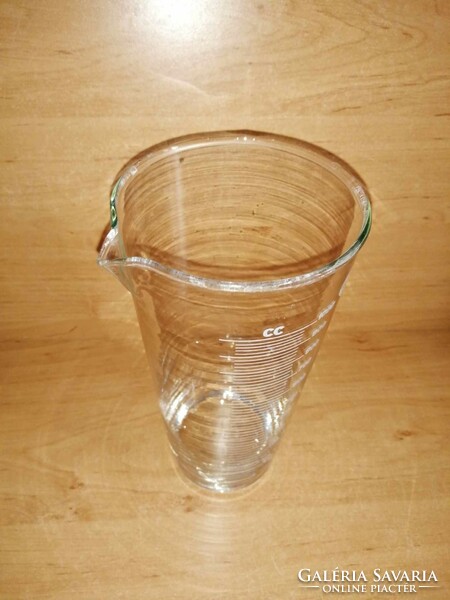Retro glass measuring cup - 21.5 cm high (28/d)