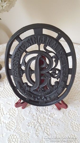 Cast iron singer sewing machine foot wall decoration
