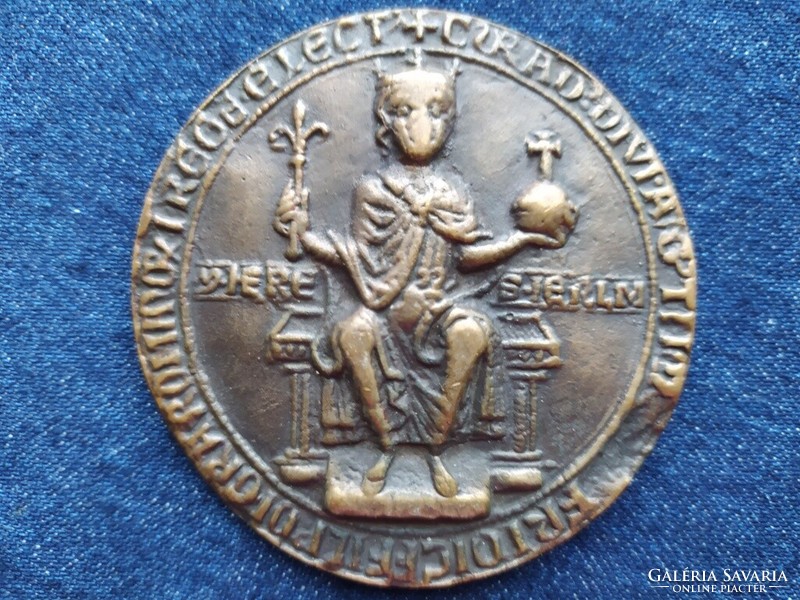 Arc. German King Konrad's royal seal commemorative medal (id79028)