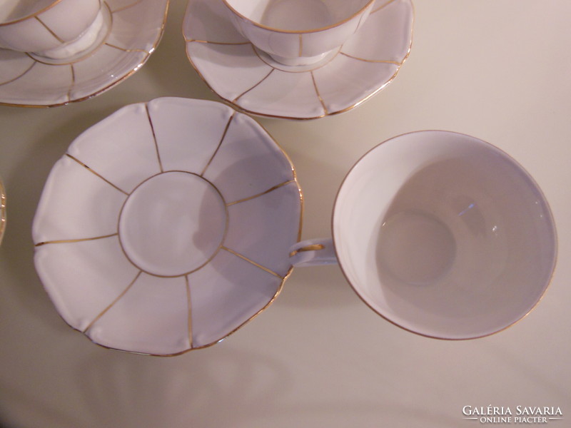 Coffee set - 10 pcs !! - Bavaria - garies - gilded - porcelain - perfect