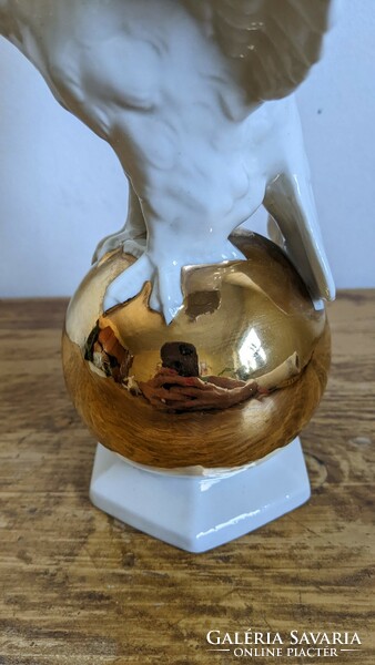 Scheidig Kunst Graefenthal - "sas arany gömbön" porcelán