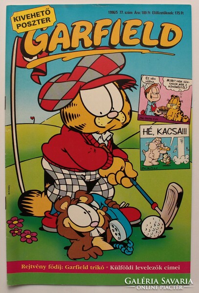 Garfield képregény 1996/5 77. szám